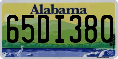 AL license plate 65DI380