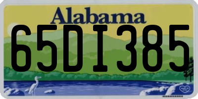 AL license plate 65DI385