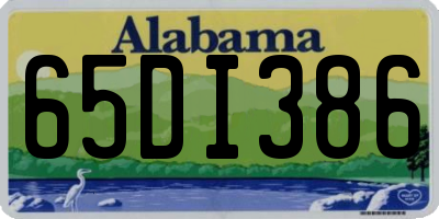 AL license plate 65DI386