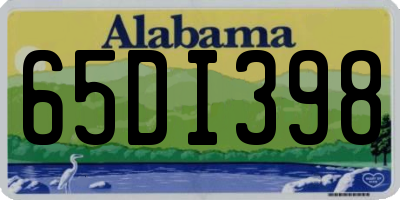 AL license plate 65DI398