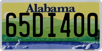 AL license plate 65DI400