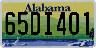 AL license plate 65DI401