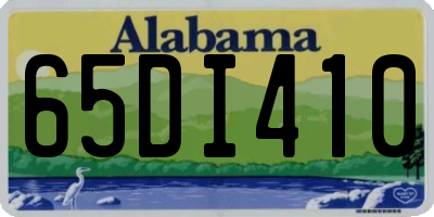 AL license plate 65DI410