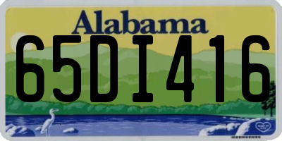 AL license plate 65DI416