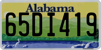 AL license plate 65DI419