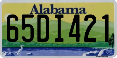 AL license plate 65DI421