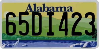 AL license plate 65DI423