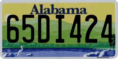 AL license plate 65DI424