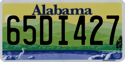 AL license plate 65DI427