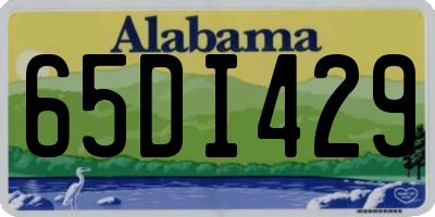 AL license plate 65DI429