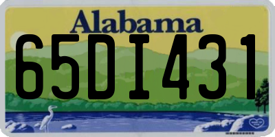 AL license plate 65DI431