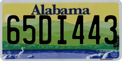 AL license plate 65DI443