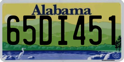 AL license plate 65DI451