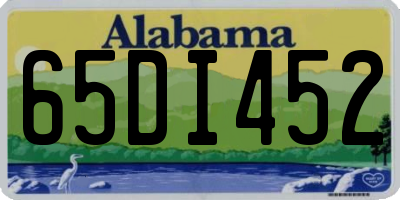 AL license plate 65DI452