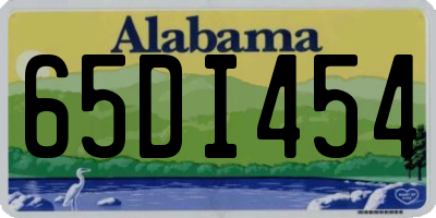AL license plate 65DI454