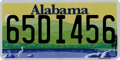 AL license plate 65DI456