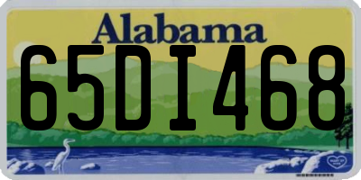 AL license plate 65DI468