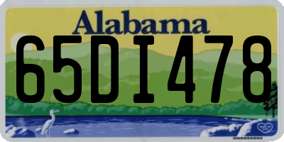 AL license plate 65DI478