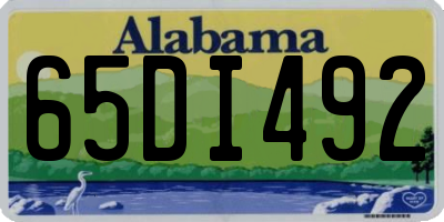 AL license plate 65DI492