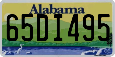AL license plate 65DI495
