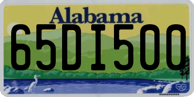 AL license plate 65DI500