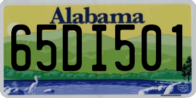 AL license plate 65DI501