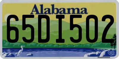 AL license plate 65DI502