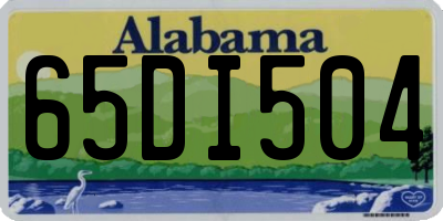 AL license plate 65DI504