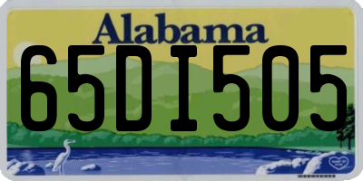AL license plate 65DI505
