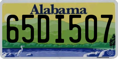 AL license plate 65DI507