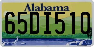 AL license plate 65DI510