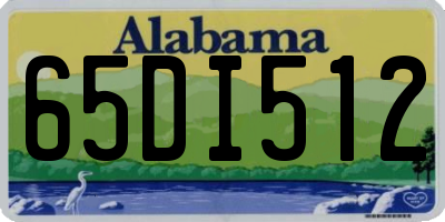 AL license plate 65DI512
