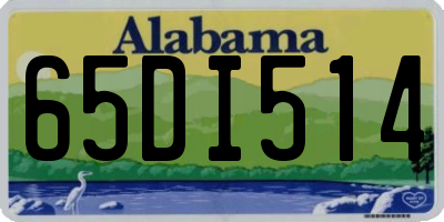 AL license plate 65DI514