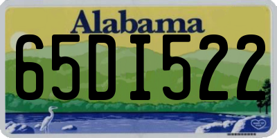 AL license plate 65DI522