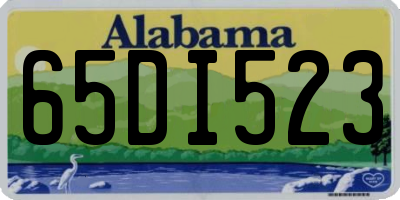 AL license plate 65DI523