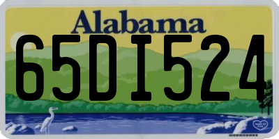 AL license plate 65DI524