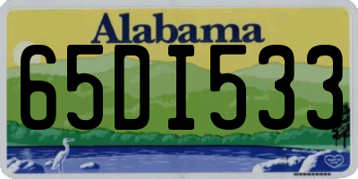 AL license plate 65DI533