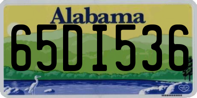AL license plate 65DI536