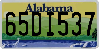 AL license plate 65DI537