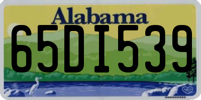 AL license plate 65DI539