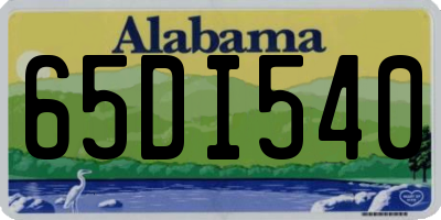 AL license plate 65DI540