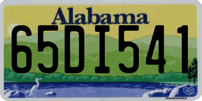 AL license plate 65DI541