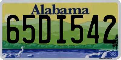 AL license plate 65DI542