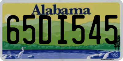 AL license plate 65DI545
