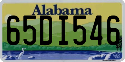 AL license plate 65DI546
