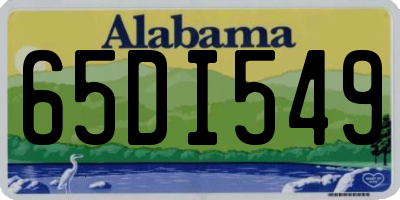AL license plate 65DI549