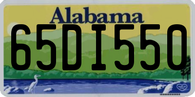 AL license plate 65DI550