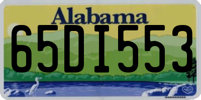 AL license plate 65DI553