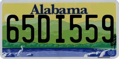 AL license plate 65DI559
