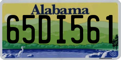 AL license plate 65DI561
